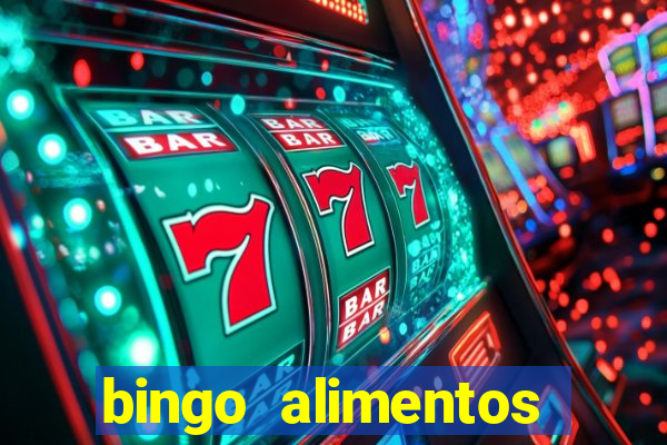 bingo alimentos para imprimir